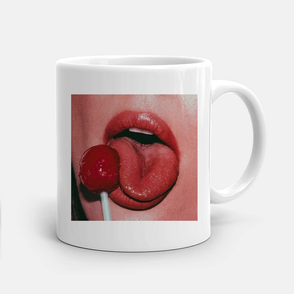 Misaavi Pop Up Art Beauty Queen S*cking LOL*pop Good Personality Mood Skins Holl*Wood Celebrity Mug 11oz White Ceramic Coffee/Tea/Milk Mug.