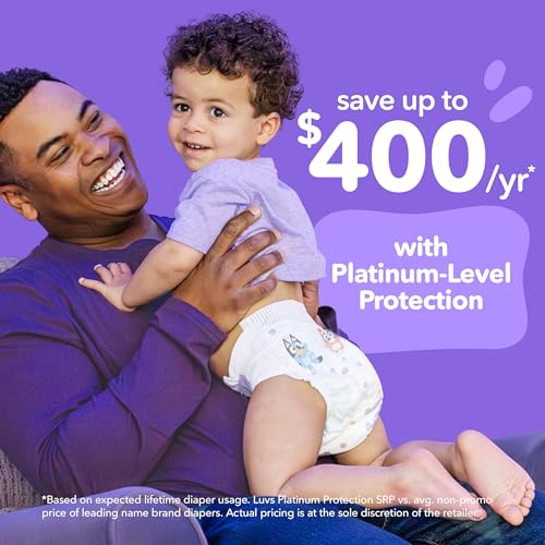 luvs diapers - size 5 172 count bluey platinum protection baby diaper