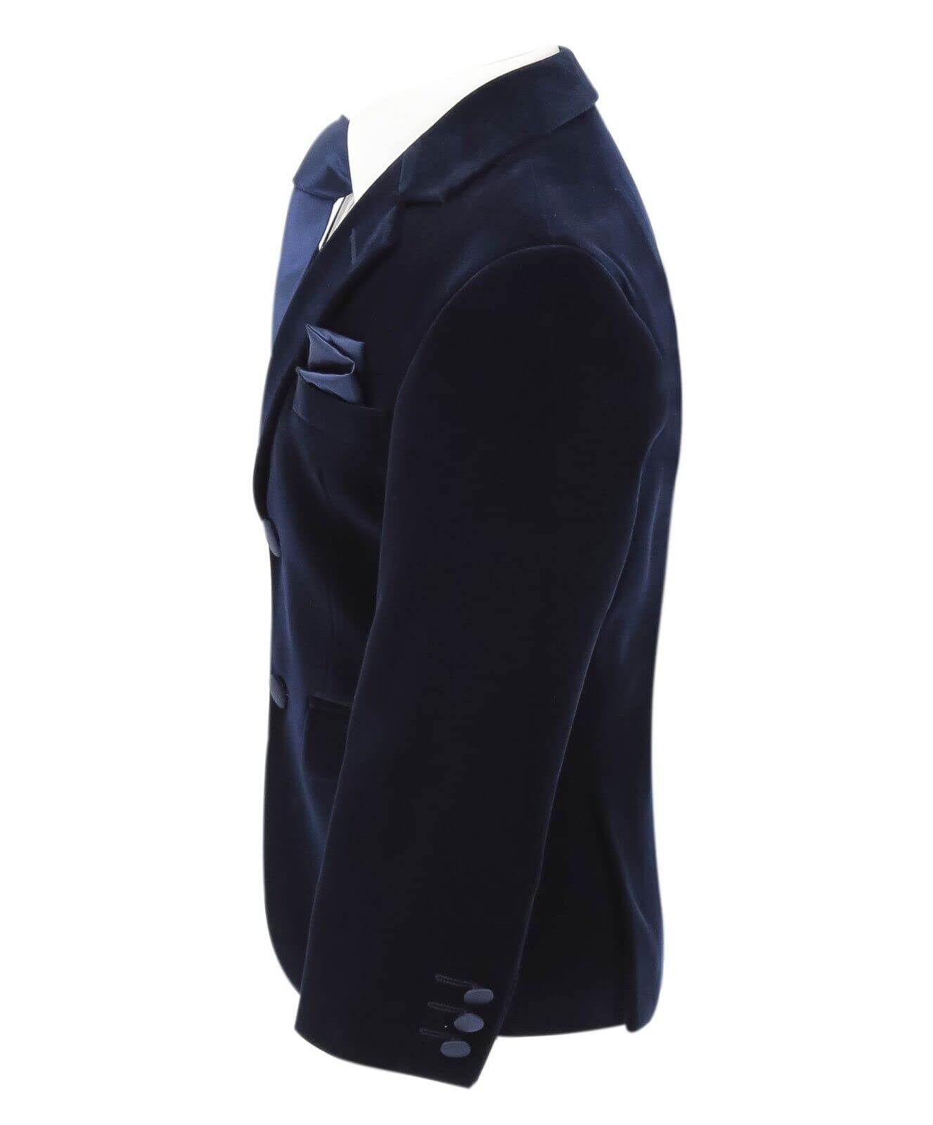 Blazer Coupe cintrée en Velours pour garçon, Veste d'hiver Formelle pour dîner de Mariage, Anniversaire