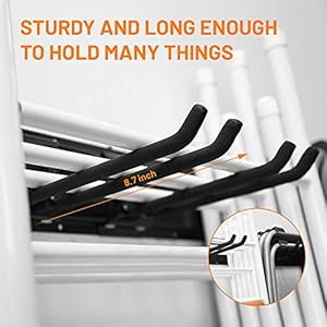 Wallmaster Garage Storage Organization Wall Mount, Garden Tool Rack Organizer Heavy Duty Folding Chair Hangers with 6 Adjustable Hooks 48inch Tracks Max Load 450lb Wallmaster Garage Storage Organization Wall Mount Garden Tool Rack Organizer Heavy Duty Folding Chair Hangers with 6 Adjustable Hooks 48inch Tracks Max Load 450lb