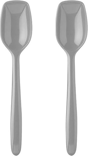 Rosti Mepal - Cuchara pequeña, melamina, juego de 2 unidades, color gris