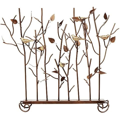 Minuteman Birds Fireplace Screen, Bronze Cover