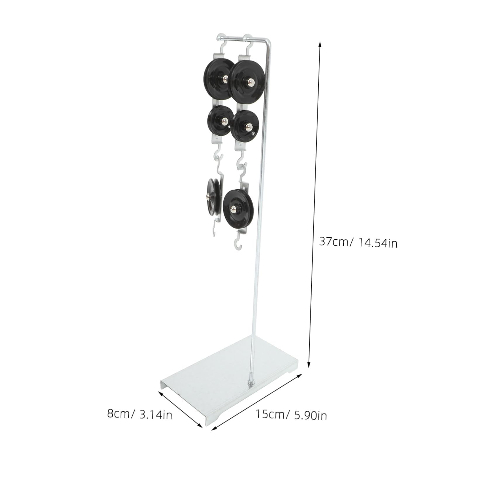 Cabilock Pulley Block and Bracket Single Swivel Pulley Wheel Pulley Cable Attachment Block Tackle Pulley System Pulley Cable Management Tether Cable Pulley Attachments for Gym Iron