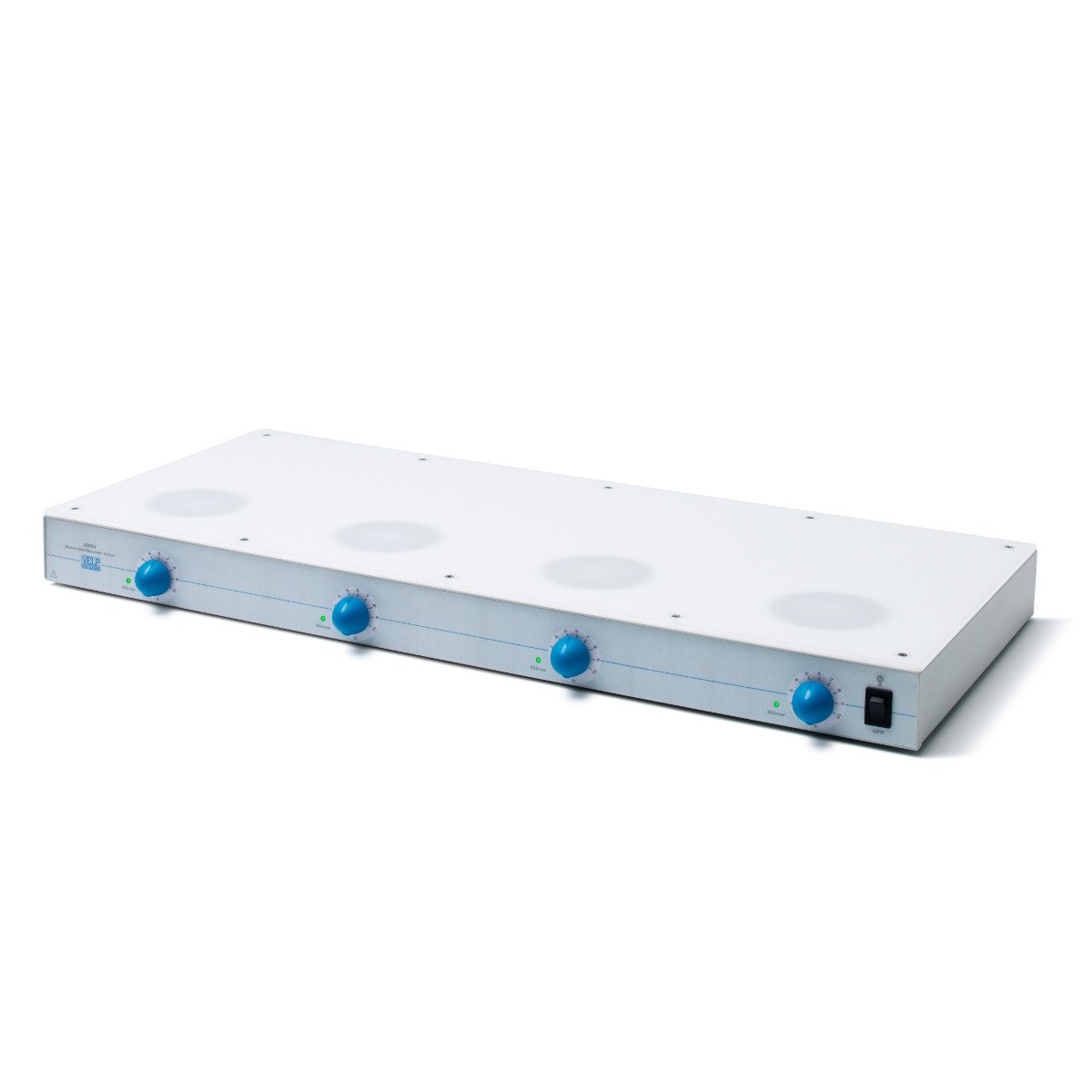 F204A0168 Model AMI 4 Epoxy-Coated Steel Magnetic Stirrer, 4 Positions, 1100 RPM Speed, 100-240V, 50-60 Hz