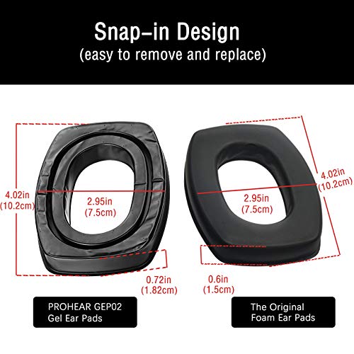 Prohear Gep02 Gel Ear Pads For Howard Leight By Honeywell Impact Sport Pro Sync Leightning Earmuffs #TOP2