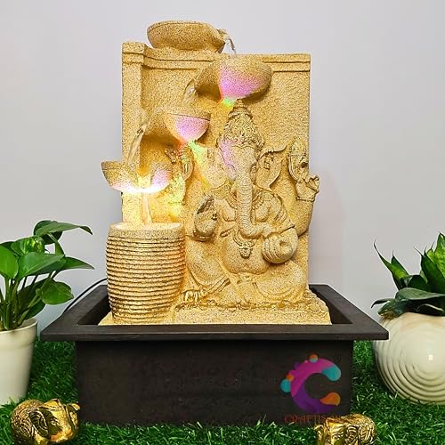 Image of Decorative Water Fountain for Home Decor, Office, Indoor & Outdoor, Garden, Puja Room, Vaastu, Reception, Spa, Gifting. (C-011)
