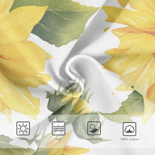 KLL Sunflower Pattern Toddler Boys Comfort Briefs Breathable Children Panties3