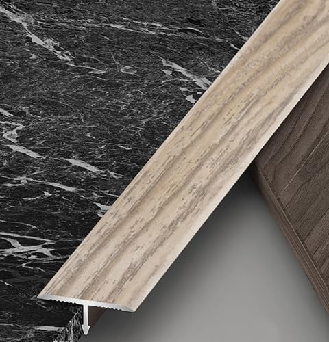 Aluminum T Molding Transition Strips for Laminate Flooring, 1.3" Wide, 2.7m (8.9ft) - Durable Metal Floor Transition for Carpet to Tile, Style 2