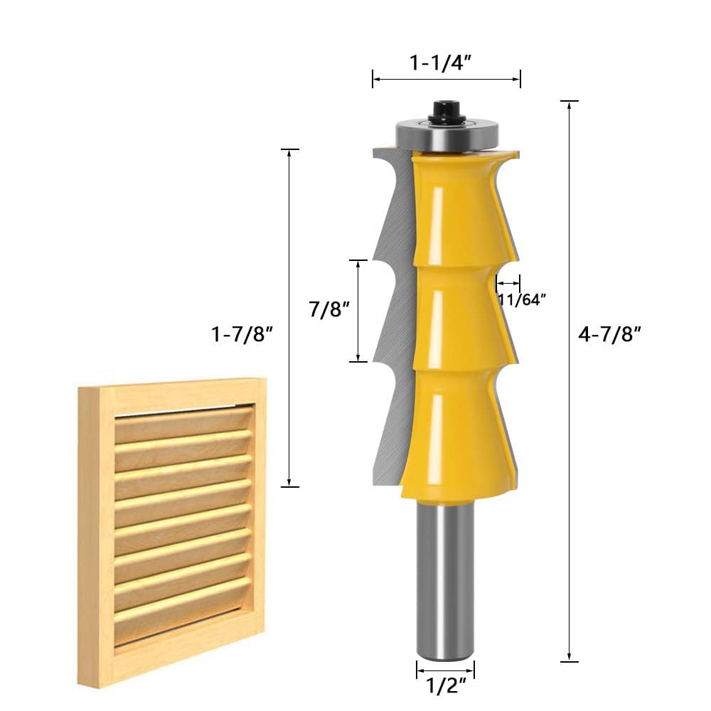 Profesión Router Bits Louver Shutter Style 12Inch Shank Yaxa Colombia