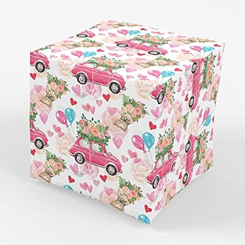Stesha Party Wedding Wrapping Paper, Bachelorette Gift Wrap - Folded Flat 30 x 20 Inch (3 Sheets) Cover