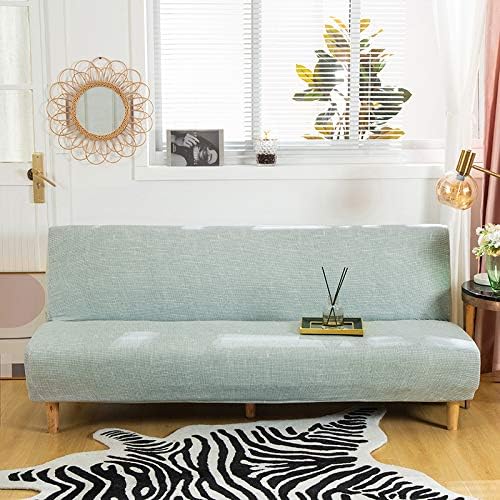 Topchances Armless Sofa Bed Cover, Polyester Spandex Futon Slipcover