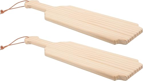 SEWACC Palas de madera sin terminar, 2 unidades, palas griegas en blanco, palas griegas en blanco, madera para manualidades de remo, proyectos de disponible en Yaxa Peru