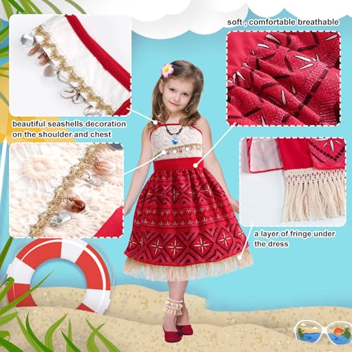 image for OFIHIDO Princess Costume for Girls,Princess Dress for Kids with Access