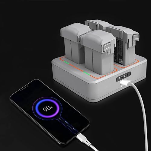Miniatura 3 de Xmipbs Two-way Battery Charging Hub for Mavic Mini 3 pro, Drone Battery Charger Charging Base with 4 Battery Ports for DJI Mini 3 Pro