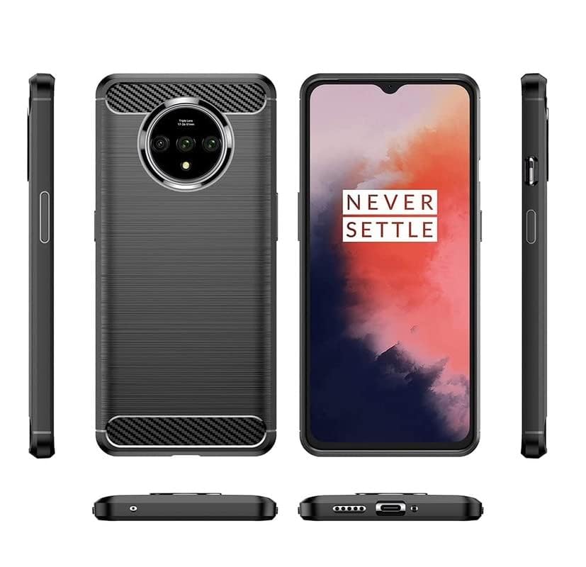 Image of Hybrid Carbon Fiber Back Case for OnePlus 7T (Black)