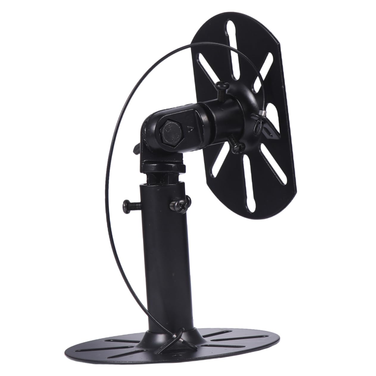 DOITOOL Support Mural pour Haut-Parleur avec Système D'engrenage, Lot De 2 pour Home Cinéma, Rotation 360°, Fixation Murale, Noir, à Suspendre Enceinte Polyvalente, Poids Supporté 22 Kg