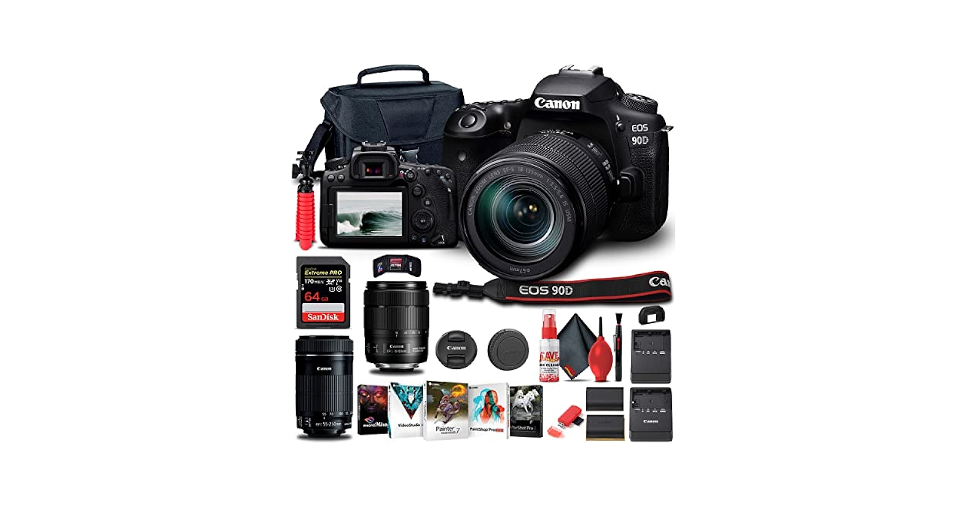 Amazon.com : Canon EOS 90D DSLR Camera with 18-135mm Lens