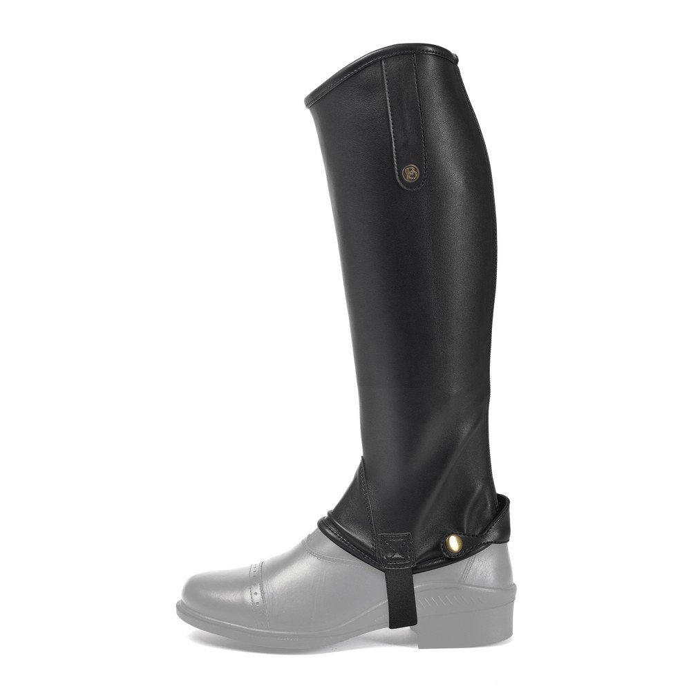 Brogini Unisex Adults Leather Treviso Regular Gaiters (Large) (Black)