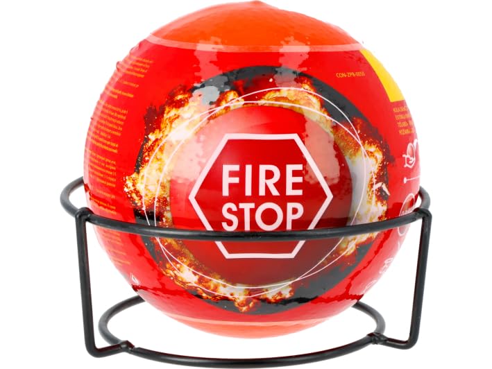 Boule Extincteur Anti-Incendie Automatique, 0,5 kg, Poudre ABC, Forme Sphérique, Activation 3-5 Secondes