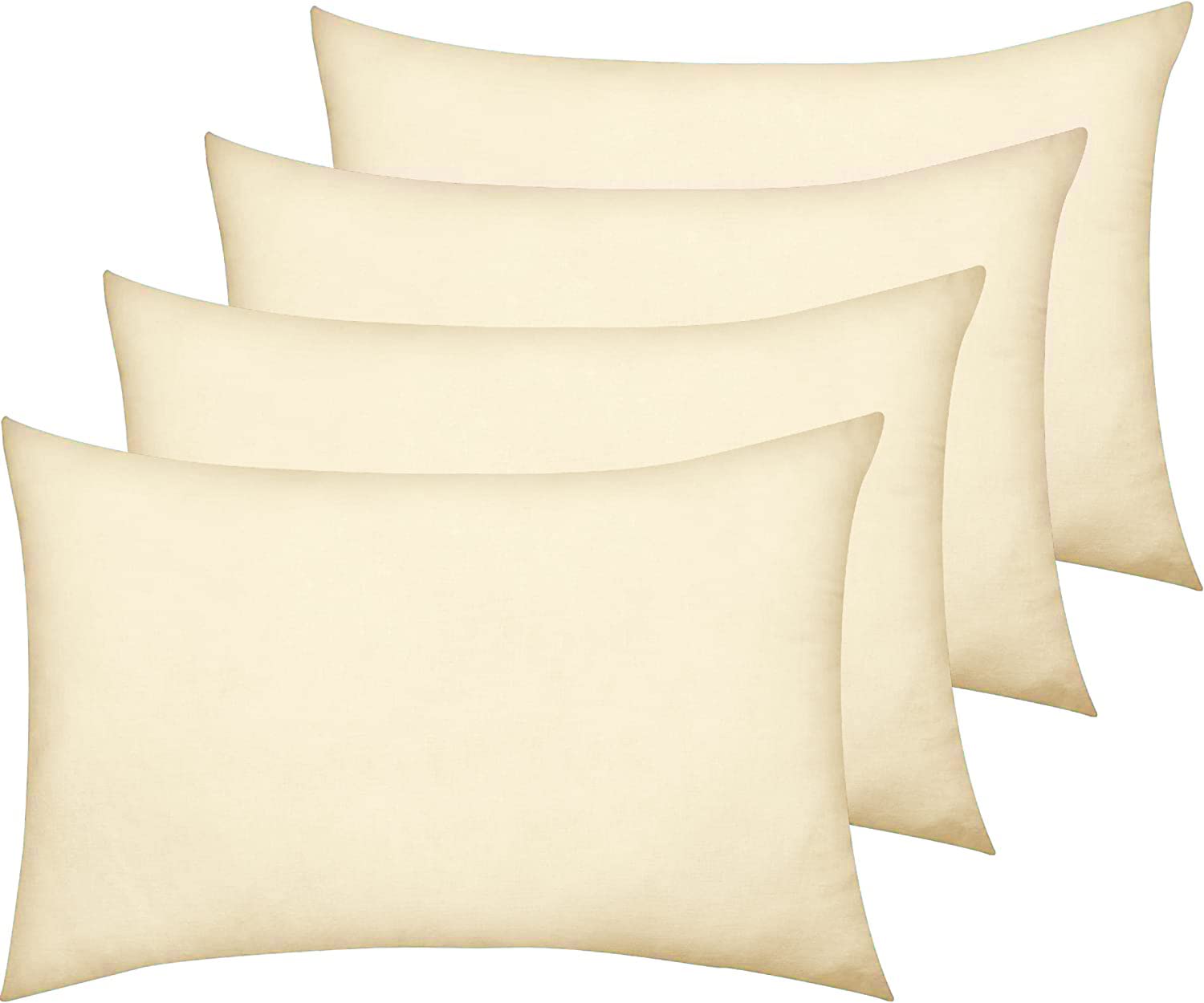 Amigozone Cream Egyptian Cotton 200 Thread Count Pillow Pair (, 4 Pack)