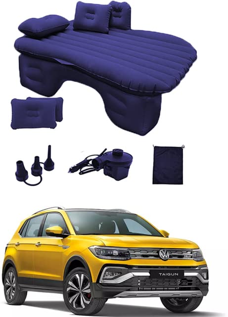 AYW Car Air Inflatable Car Bed Mattress Airbed Overnighter Blue ...