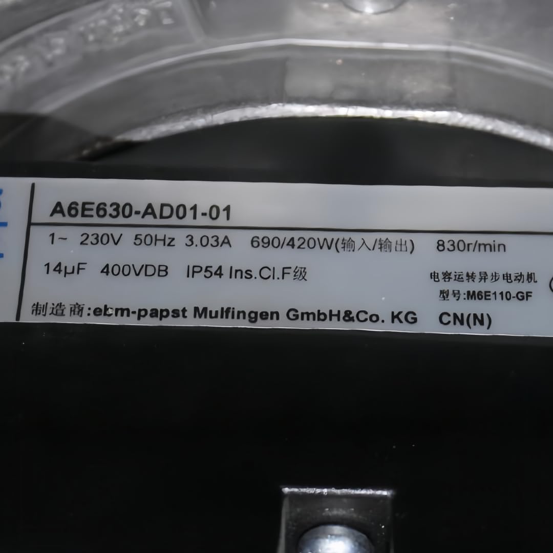 PEQYUACTE A6E630-AD01-01 230V 3.30A 690/420W 830RPM Cooling Fan 630mm
