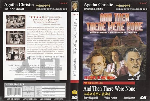 And Then There Were None (1945) "Agatha Christie (novel)" Crime Mystery Movie / NEW DVD - NTSC, All Region (Registered Airmail)