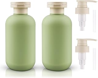 Travel Bottles for Toiletries 6.8 oz BPA Free Leak Proof Travel Containers for Toiletries Refillable Liquid Plastic Squeezable Travel Accessories for Shampoo Conditioner Lotion with Pump Dispen