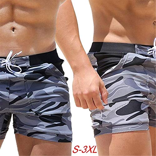 Andongnywell Swimwear Men Basic Swimming Trunk Surf Camo Shorts Swimsuits Pocket Camouflage Swim Short Pants3
