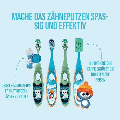 Jordan ® | Step 2 Zahnbürste Kinder | Kinder zahnbürste für 3-5 Jahre | Weiche Borsten, doppelter ergonomischer Griff & BPA-frei… – Ansicht 3