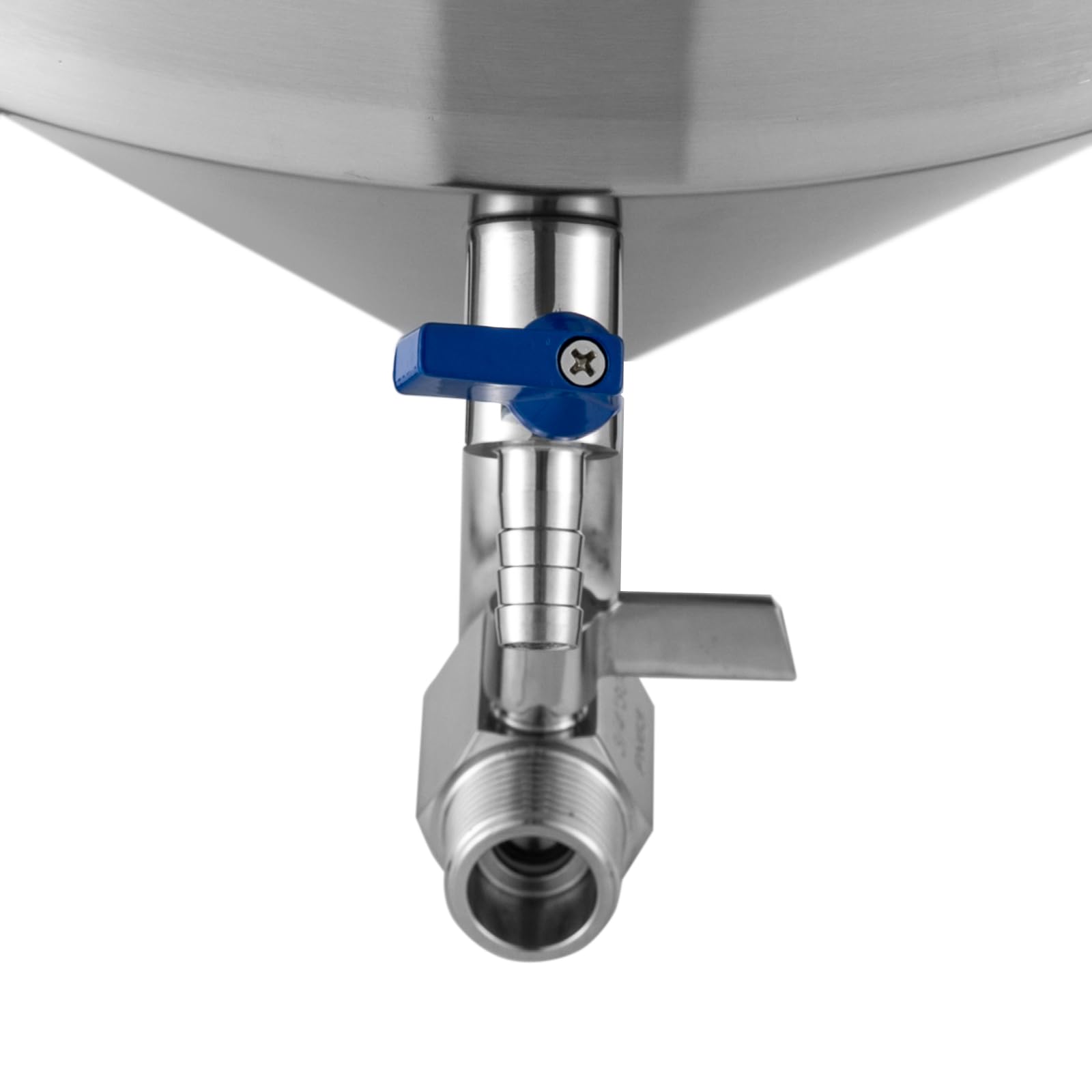 Gärtank 32 l, Edelstahl 304, mit Kühler, konischer Vereisung, Bierbraubehälter, für Handwerk, Wein, Milch usw., verwendet als konventioneller Lagerbehälter