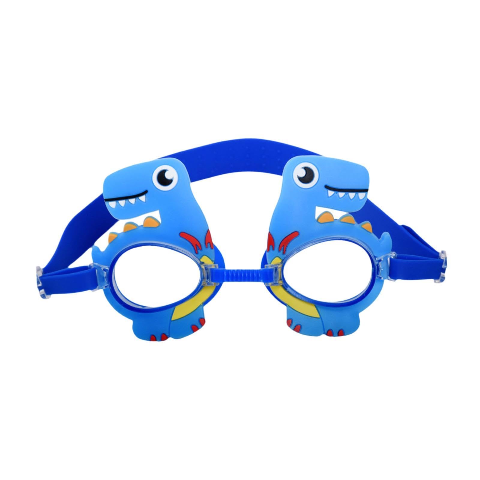 QSTDGVPW Kids Swim Goggles Fun Eyewear for Summer Adventures, Dinosaur