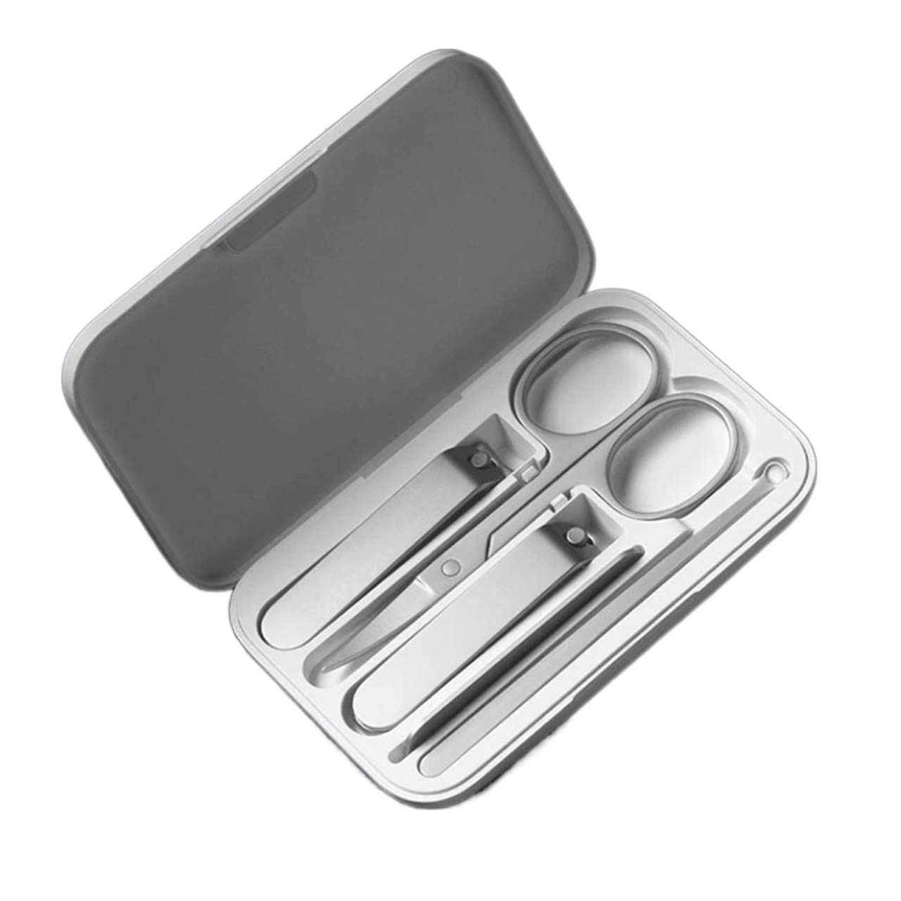 SaryEdge Manicure Set Professional Nail Clipper Kit-5pcs Stainless Steel Nail Clippers Set Trimmer Pedicure Care Clippers Earpick Nail File Professional Beauty Tools,