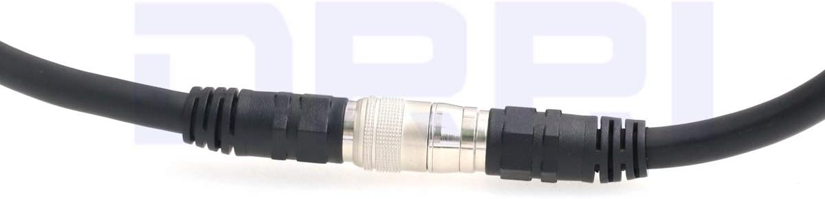 DRRI Hirose HR10A-10P-12S to HR10A-10J-12P Extension Coaxial Cable fr SFCC CCD Camera (10M)