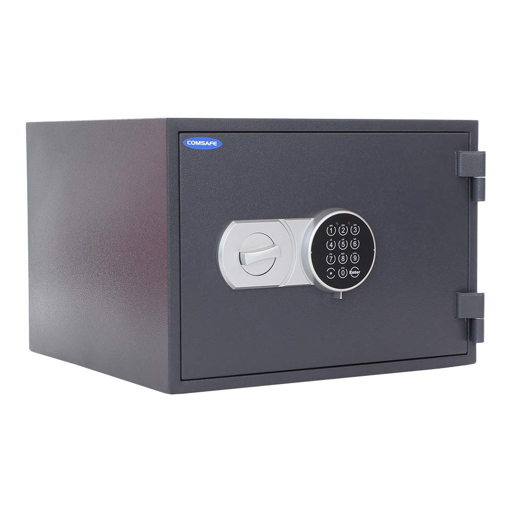 Coffre-fort ignifuge Rottner Simon 40 serrure électronique 60 minutes de protection contre le feu tiroir en plastique ouverture d'urgence témoins lumineux LED kit de fixation inclus