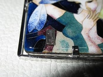 定価10万◆東郷青児 美人図 七宝焼き シルバー製チェーンのブローチとネックレス Amazon.co.jp: □ 1970年代 定価10万□東郷青児 美人図 七宝焼き