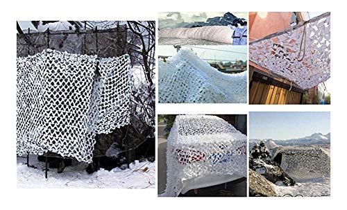 Filet de camouflage blanc durable et leger pour un ombrage optimal