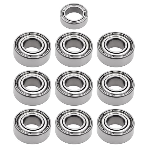 Dimensioni del prodotto : Questo prodotto contiene cuscinetti di due misure, uno con diametro interno di 5 mm, diametro esterno di 11 mm e spessore di 4 mm, e l'altro con diametro interno di 5 mm, diametro esterno di 8 mm e spessore di 2,5 mm. Misurazioni manuali, si prega di considerare lievi errori.