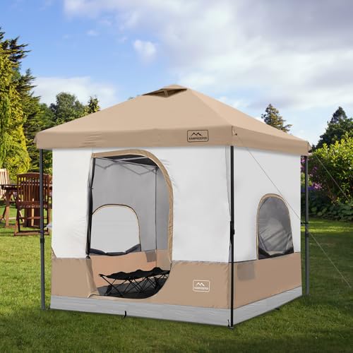 Kampkeeper KK-9595GT 6 Person Camping Tent, 10X10 Pop Up Canopy Tent With Camping Cube, Converts 10'X10' Straight Leg Canopy Into Camping Inner Tent–Fully Vented Roof thumb #5