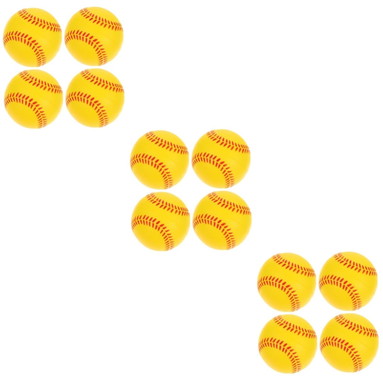 BESPORTBLE Pu Sponge Training Baseballs Soft Bouncing Balls for Indoor Practice Safe for Beginners and Softball Training Durable High Elasticity Resistance