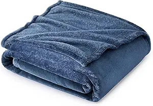 Fezora Plush Summer Double Bed Dohar/AC Blanket | Lightweight Fuzzy Cozy Soft Plush Warm Blankets and Throws for Sofa 300 GSM | 230x240 cm (Sky Blue)