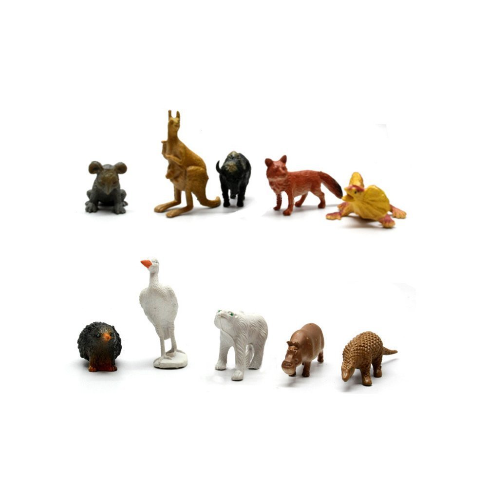 Animals Figure,54 Piece Mini Jungle Animals Toys Set,Realistic Wild Vinyl Plastic Animal Learning Party Favors Toys for Kids Toddlers Forest Small Farm Animals Toys Playset (54 pcs)