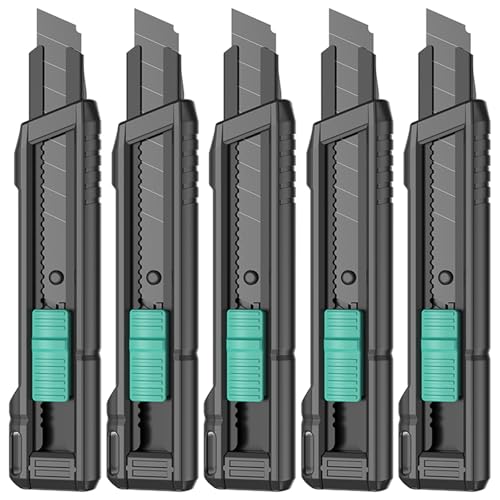 Navaja Multiusos Compacta, Cuchilla Autoblocante, Hoja Reemplazable, Ideal for Uso Diario(*5)