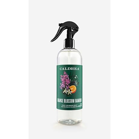 Caldrea Linen and Room Spray: Orange Blossom Bamboo, 16 oz.