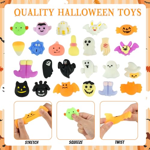 PLULON 48Pezzi Custodie Zucche Halloween Squishy