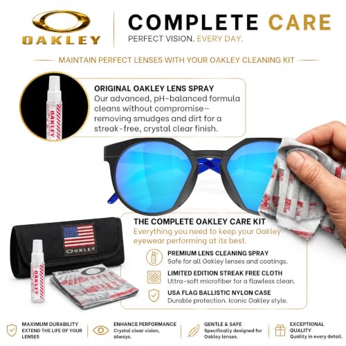 Image of Oakley HSTN OO9242 Round Shape Sunglasses With Official Eyewear Kit | Men's Sunglasses