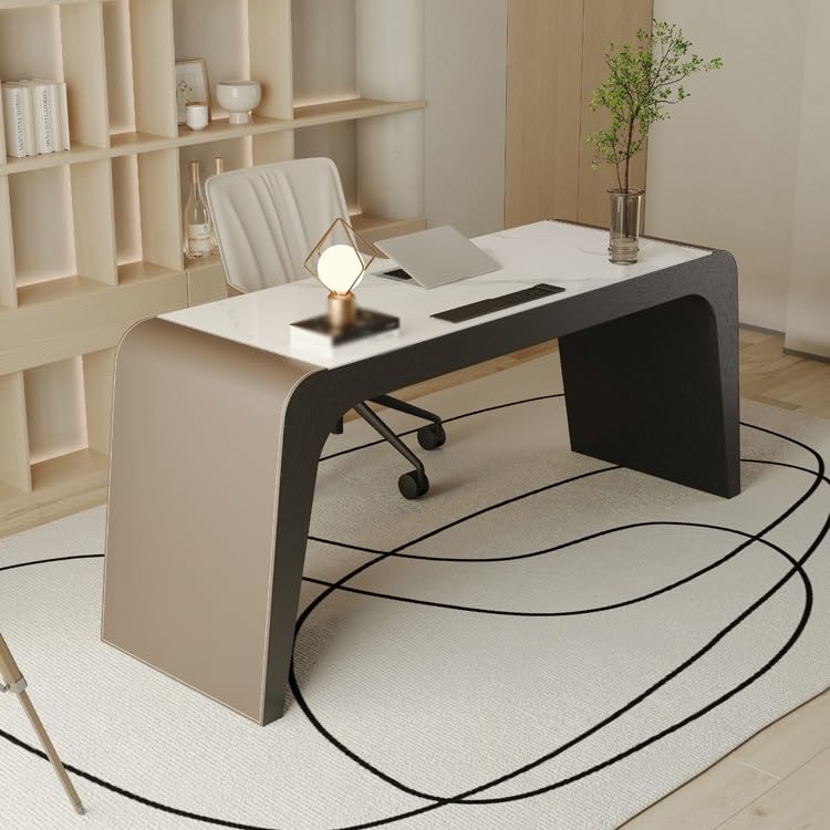 ENGENDER Schreibtisch Einfache Wohnzimmermöbel aus Holzfelsenplatten, geeignet for Moderne Arbeitszimmer zu Hause, Firmenbüro Office Desk(160cm)