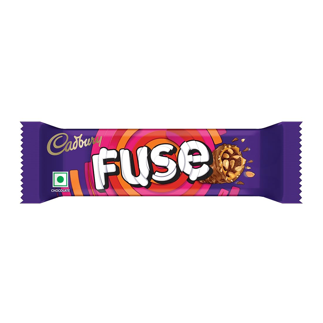 Cadbury Fuse Peanut & Caramel filled Chocolate Bar,21 Grams