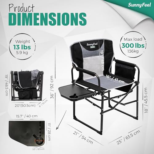 SUNNYFEEL Camping Directors Chair AC3008F の商品画像 2