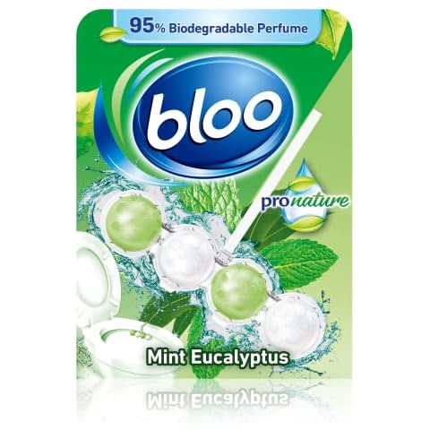 Bloo Power Active Pro Nature Mint Eucalyptus Toilet Rim Block, Mint and Eucalyptus, 50 gram Cover